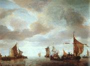 Jan van de Capelle Ships on a Calm China oil painting reproduction